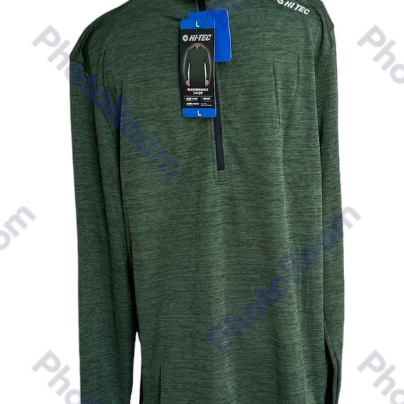 Men's Performance Shirt, Hi-Tech, Green, L, NWT - Picture 2 of 5